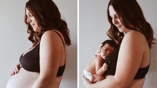 La foto viral de una madre que muestra cómo queda el cuerpo tras dar a luz