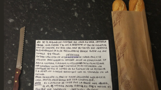 Viral: este padre escribe una nota a sus hijos con consejos para que ellos mismos se hagan la cena