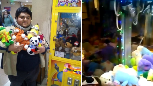 Un estudiante chileno reveló el secreto para ganarle a la máquina de los peluches
