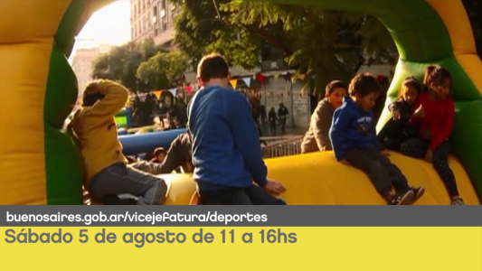 Salgamos a disfrutar la Ciudad:  Tarde de juegos para chicos, un recital de tango y actividades para runners