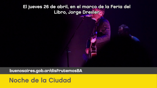 #AgendaBA Jorge Drexler en la Noche de la Ciudad, el Mercado de Belgrano y El Casamiento, en el Teatro San Martín