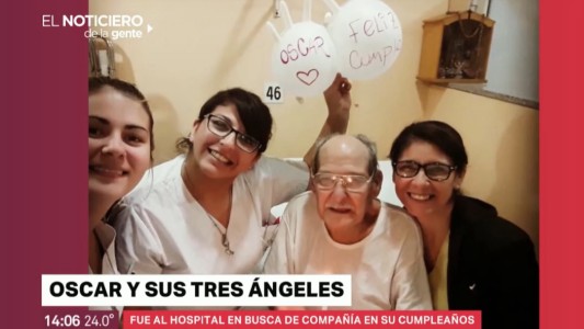 #GenteBuena La conmovedora historia de Oscar, el hombre que se internó para no festejar solo su cumpleaños