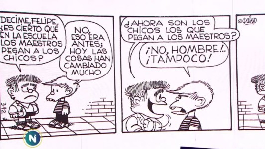 La columna de Mafalda sobre la violencia escolar