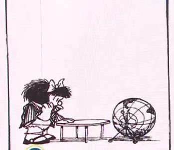 Mafalda se apena del mundo