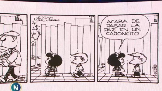 La columna de Mafalda sobre la paz