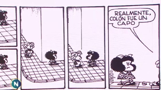 La columna de Mafalda sobre el 12 de octubre