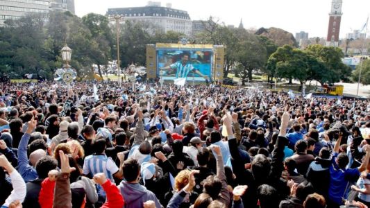 Instalan en Buenos Aires pantallas gigantes para transmitir el Mundial
