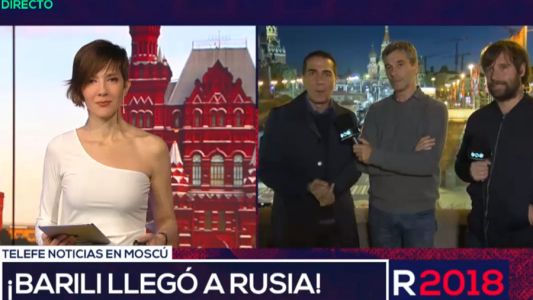Rusia 2018: Barili llegó a Rusia