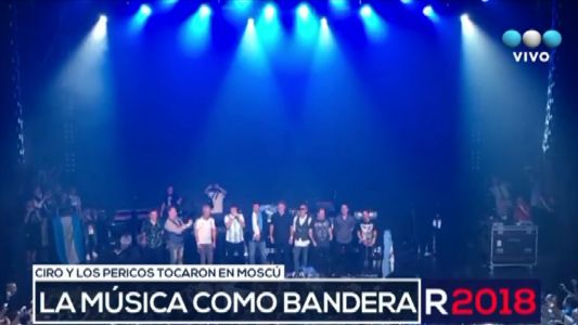 Andrés Ciro y Los Pericos jugaron de locales en Moscú