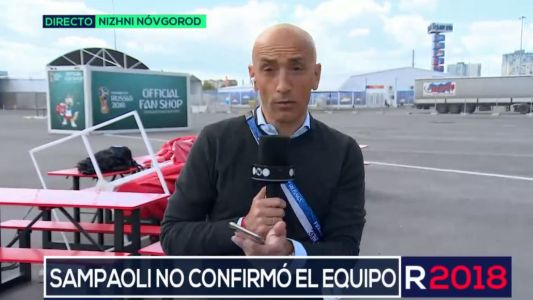 Sampaoli no confirmó el equipo