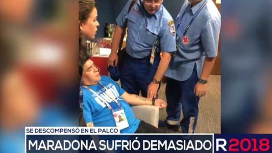 Maradona, al borde del infarto: así quedó tras el triunfo de Argentina