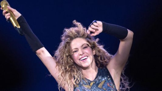 Las piruetas de Shakira para festejar el triunfo de Colombia