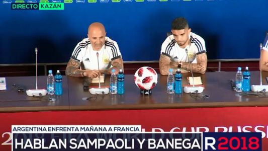 Sampaoli: "Argentina va a jugar con el cuchillo entre los dientes"