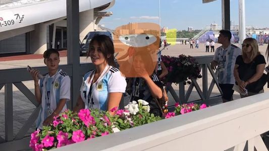 Antonela Roccuzzo ya está en Kazán para alentar a Messi
