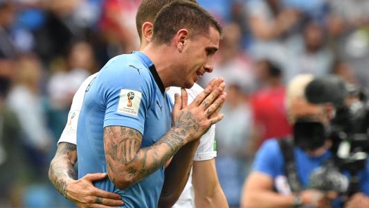 El jugador uruguayo que se quebró y empezó a llorar antes de que termine el partido con Francia
