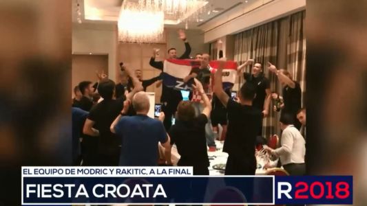 Los festejos croatas, desde adentro