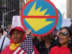 "No Kings": masivas marchas contra Trump en Estados Unidos y Europa