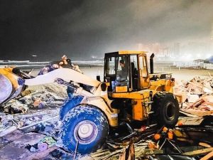 Así fue el operativo de desalojo en "La Saladita" de la Bristol en Mar del Plata