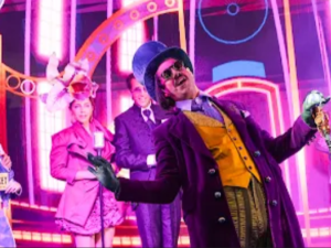 Se abrieron las puertas de la fábrica de chocolate: show especial en la puerta del Gran Rex