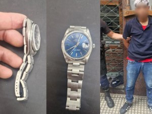 Tenía 17 antecedentes, intentó robarle un reloj a un turista y quedó detenido