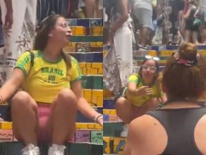 La indignación de una argentina en Brasil con los transeúntes que interrumpían su foto