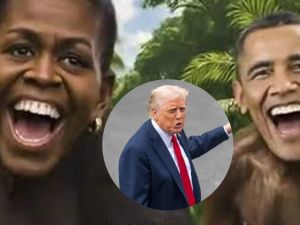 Escándalo en Truth Social, la red social de Trump: aparecieron videos de los Obama representados como simios