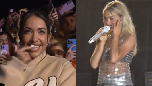 ¿Qué pasó entre Sabrina Carpenter y María Becerra? El divertido momento del "arresto" en el Lollapalooza