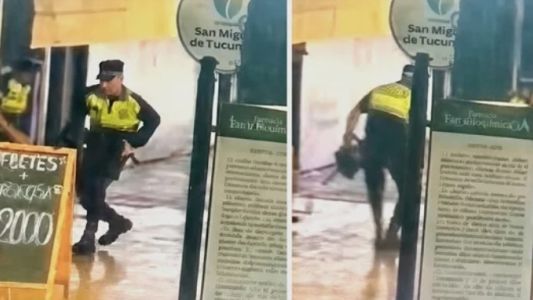 Tucumán: sancionaron a policías que jugaron a la pelota en la calle