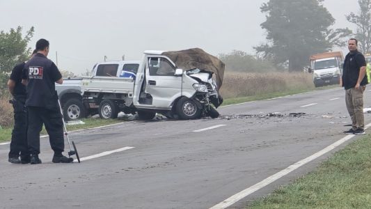Dos muertos y cuatro heridos tras un entre dos camionetas en la Ruta 14