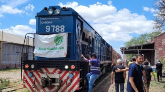 Tucumán: llegó el Tren Solidario con insumos para los afectados por las inundaciones