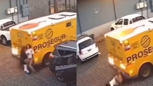 Un camión de caudales atropelló a dos mujeres