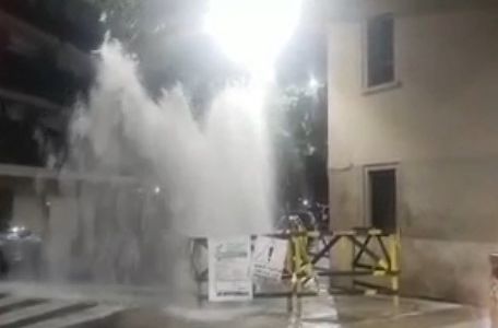 Se rompió un caño de agua en Recoleta: corte y demoras