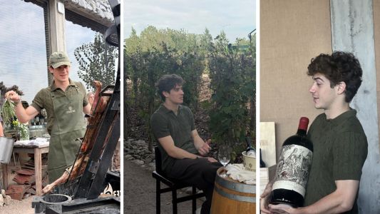 El almuerzo de Franco Colapinto en Buenos Aires: llegada en helicóptero y un menú muy argentino