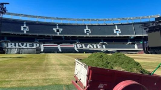 Preocupación en River por el estado del campo de juego del Monumental tras los recitales