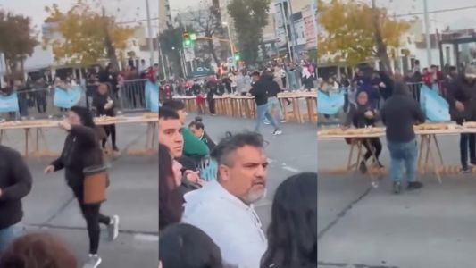 Vecinos arruinaron el evento del sándwich gigante en Avellaneda: se robaron porciones y pertenencias de los organizadores