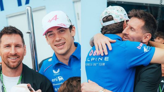 ¡El encuentro esperado!: Messi y Colapinto juntos en el GP de Miami