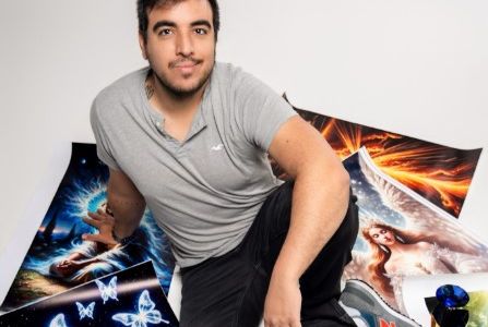 Ex fiscal mendocino hace carrera como artista visual en Estados Unidos