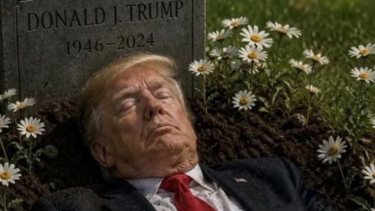 Un actor de Star Wars publicó una foto de Trump en su tumba y se disculpó