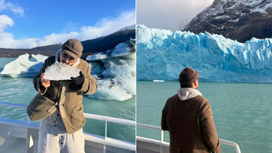 "El sur del sur": Ricardo Arjona visitó el Glaciar Perito Moreno y se enamoró de la Patagonia