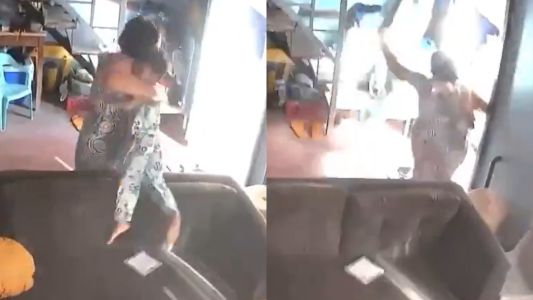 Una abuela salvó a su nieto del desastre: impactante postal del terremoto en Filipinas