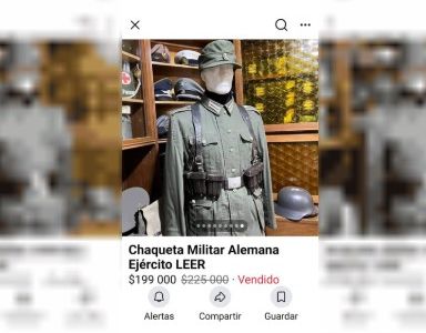 Vendía uniformes nazis por Market Place: allanaron su domicilio, que tenía pisos con insignias esvásticas