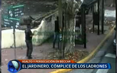 Atrapan a un jardinero, cómplice de ladrones