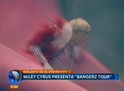 Miley Cyrus lanza el DVD de su gira "Bangerz tour"