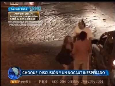 Choque, discusión y un nocaut inesperado