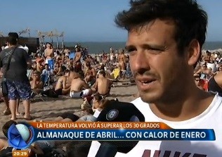 Abril, con calor de enero