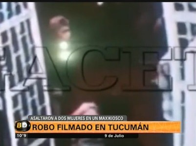 Robo filmado en un local tucumano