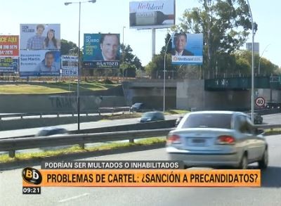 Ordenan tapar los afiches de campaña