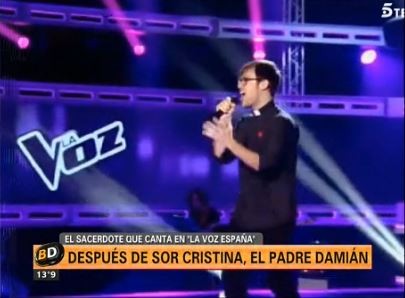 El padre Damián sorprende en "La Voz España"