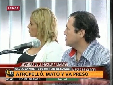 Atropelló, mató y va preso