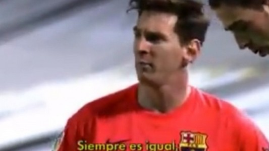 Messi se enojó mucho y terminó insultando al árbitro